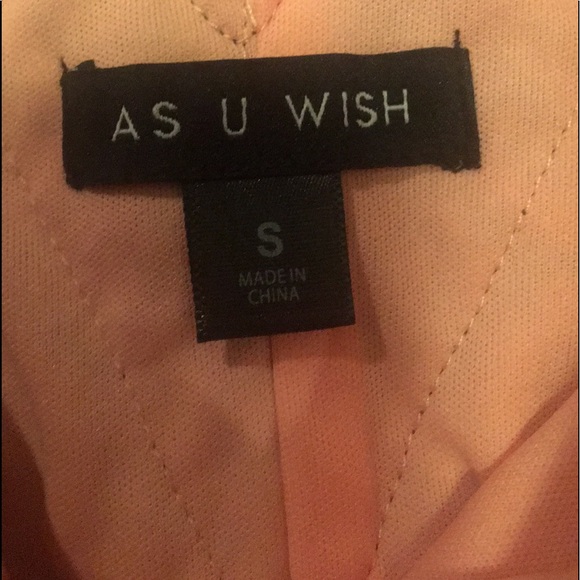 🛍👗As U Wish Dress with navy laced back - Picture 3 of 3